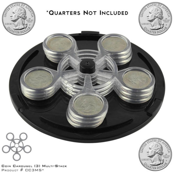 Coin Carousel_Product #CC3MS with Quarters