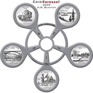 2005 50 State Quarter Coin Carousel