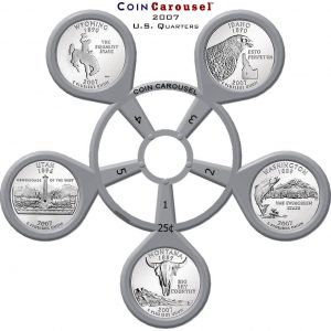 2007 50 State Quarter Coin Carousel