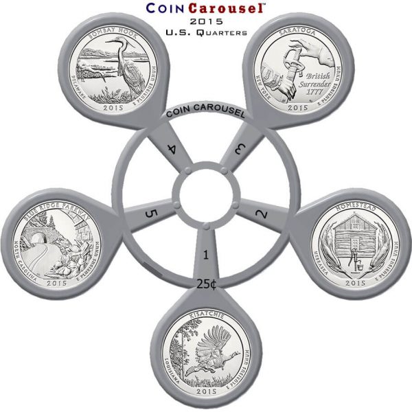 2015 America The Beautiful Quarter Coin Carousel