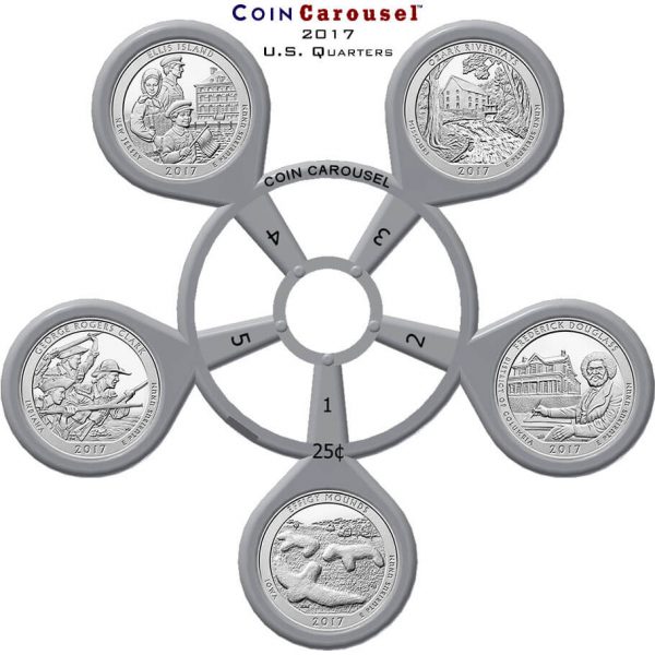 2017 America The Beautiful Quarter Coin Carousel
